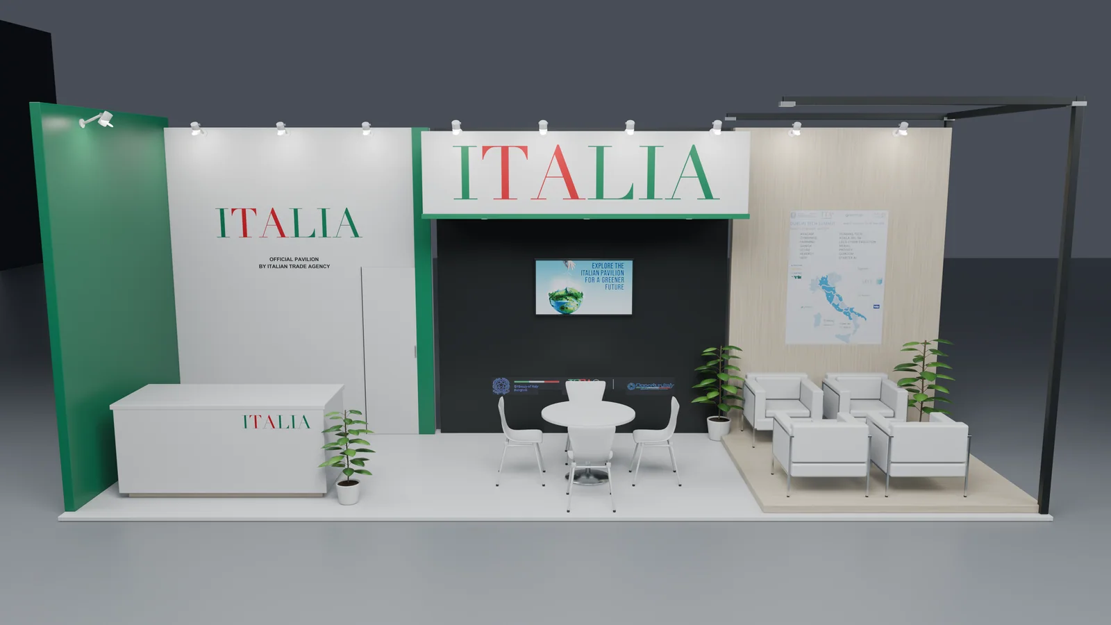 Italy Pavilion — Reception meeting lounge