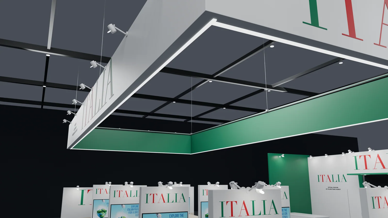 Italy Pavilion — Fascia suspension underside